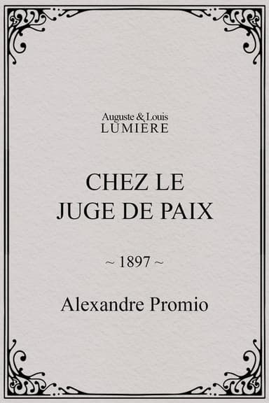 Chez le juge de paix poster