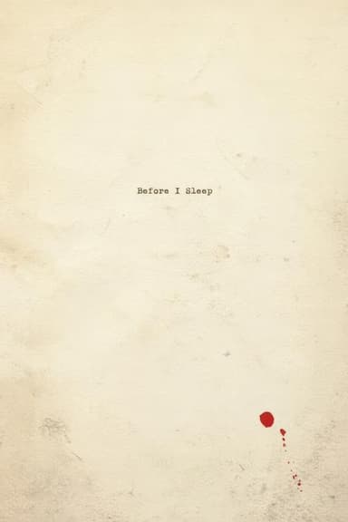 Before I Sleep poster
