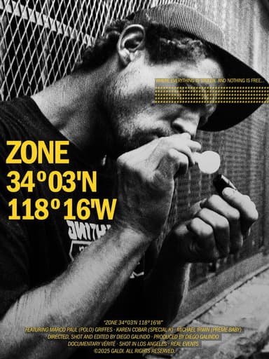 ZONE 34º03'N 118º16'W poster