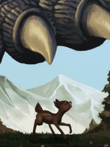 Godzilla vs. Bambi poster