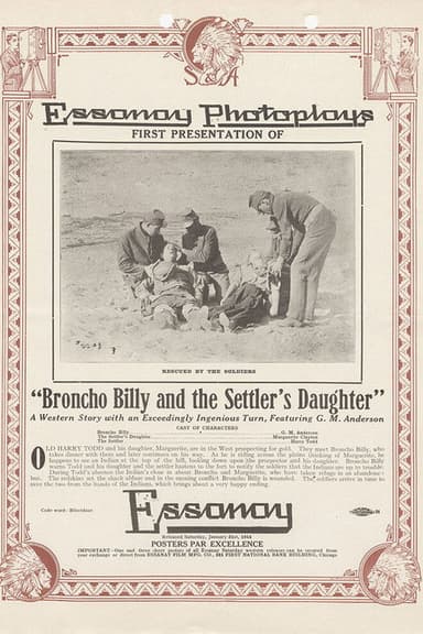 Broncho Billy and the Settler's Daughter poster