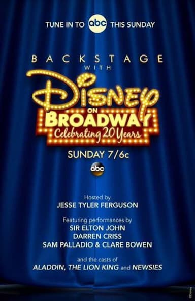 Backstage With Disney on Broadway: Celebrating 20 Years poster