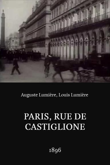 Paris, rue de Castiglione poster