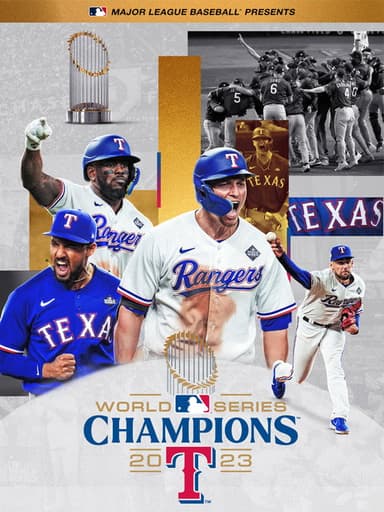 2023 World Series Champions: Texas Rangers poster