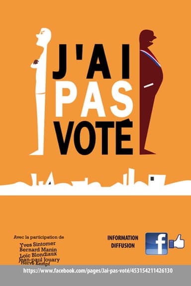 J'ai pas voté poster