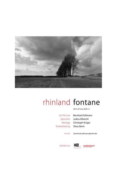 Rhinland. Fontane poster