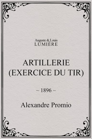Artillerie (exercice du tir) poster