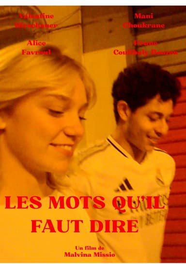 Les mots qu'il faut dire poster