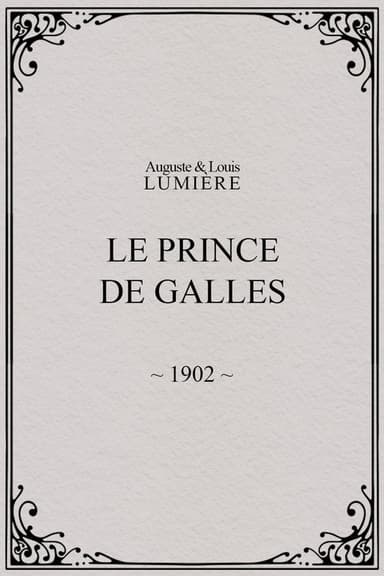 Le prince de Galles poster