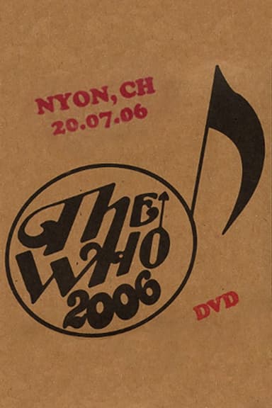 The Who: Nyon 7/20/2006 poster
