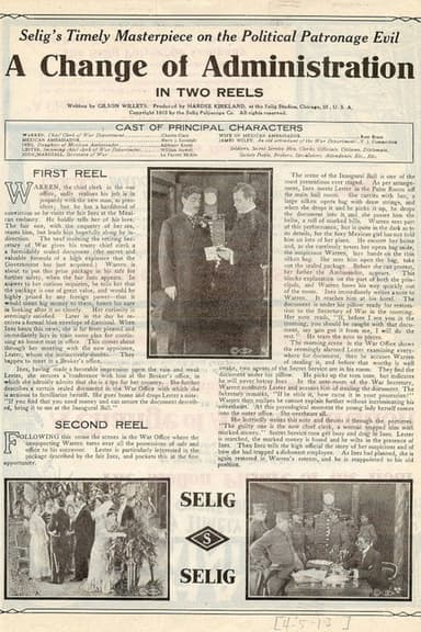 A Change of Administration poster