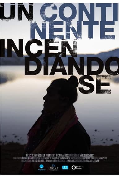 Un continente incendiándose poster