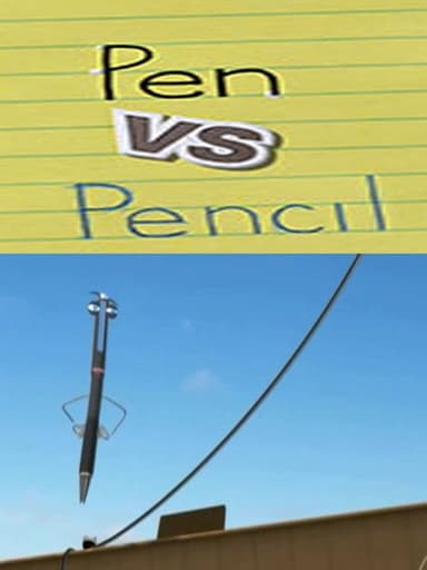 Pen vs Pencil poster