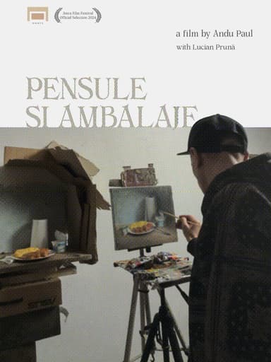 Brushes and packaging poster