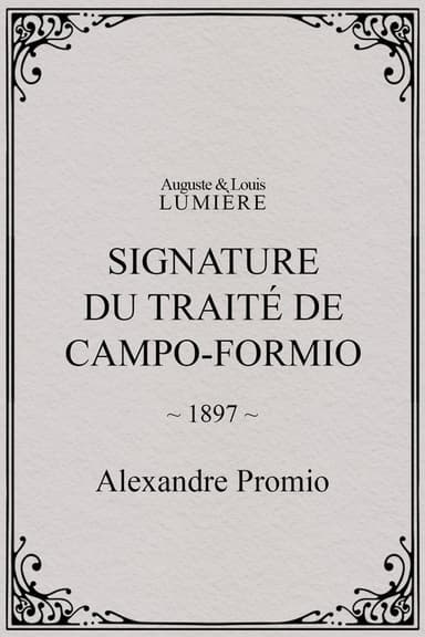 Signature du traité de Campo-Formio poster