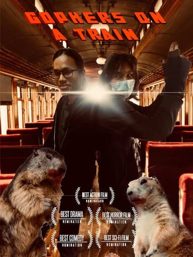 Gophers on a Train poster