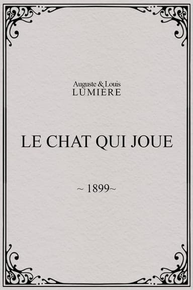 Le chat qui joue poster