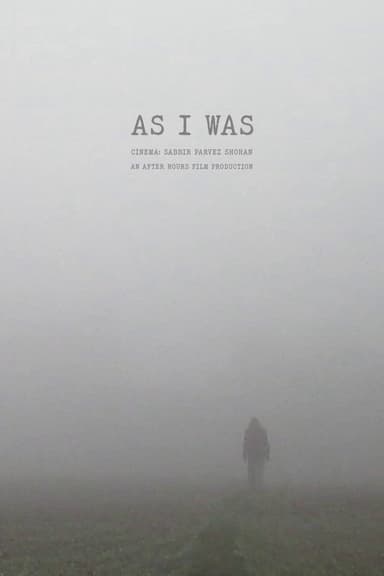 As I Was poster