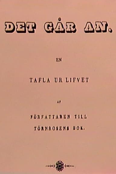 Det går an poster