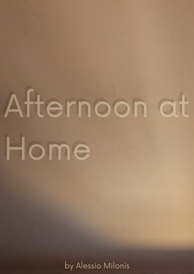 Afternoon at home poster