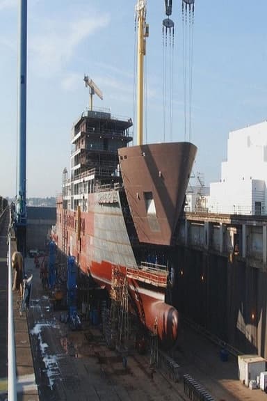 20.000 Tonnen Luxus- Ein Kreuzfahrtschiff wird gebaut poster