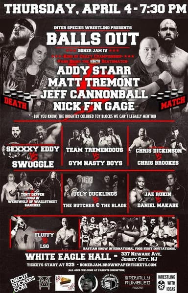 ISW Boner Jam IV: Balls Out poster