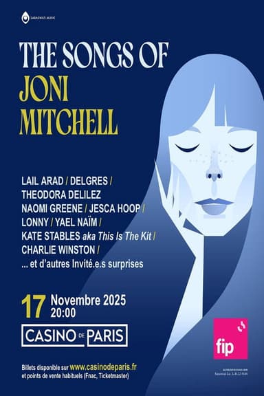 The Songs of Joni Mitchell - with Yaël Naïm, Charlie Winston, Delgrés… poster
