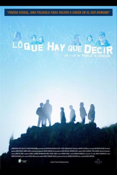 Lo que hay que decir poster