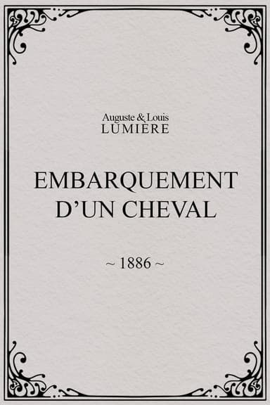 Embarquement d’un cheval poster
