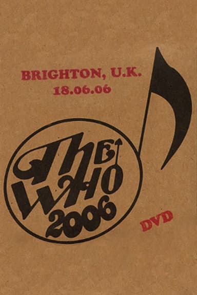 The Who: Brighton 6/18/2006 poster