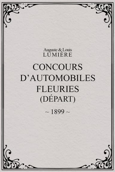 Fête de Paris 1899: Concours d'automobiles fleuries (départ) poster