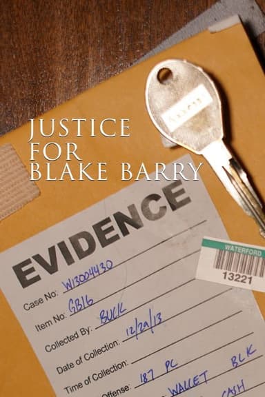 Justice for Blake Barry poster