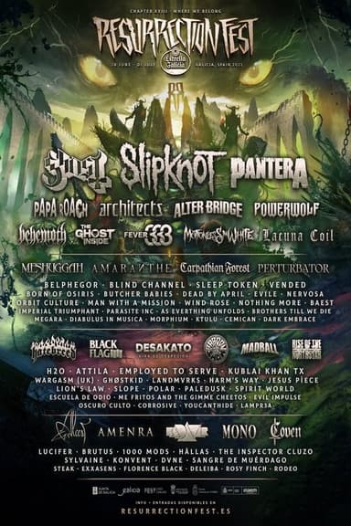 BEHEMOTH - Live at Resurrection Fest EG poster