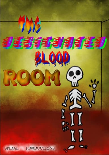 The designated blood room poster