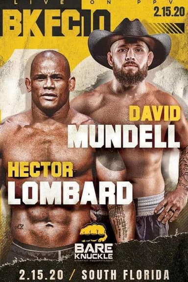 Bare Knuckle Fighting Championship 10 poster