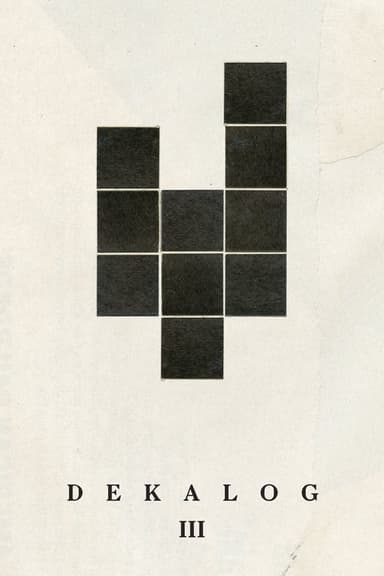 Decalogue III poster