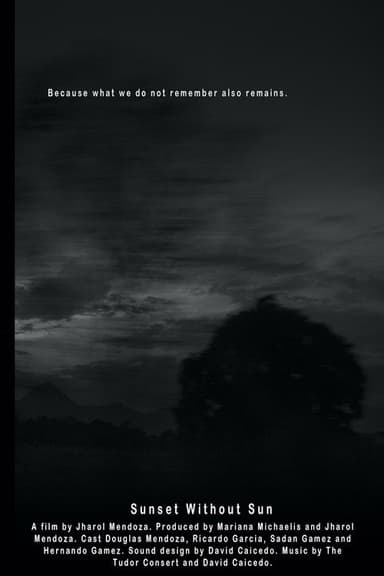 Sunset without sun poster
