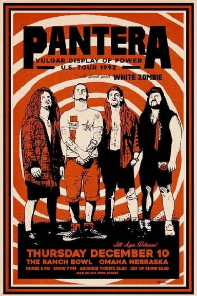 Pantera - Live in Los Angeles, CA poster