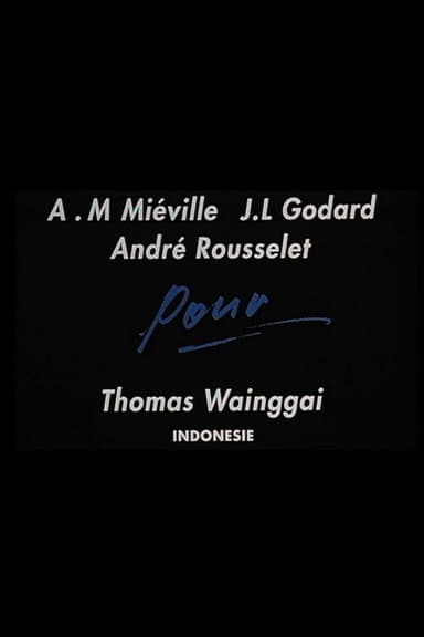 For Thomas Wainggai poster