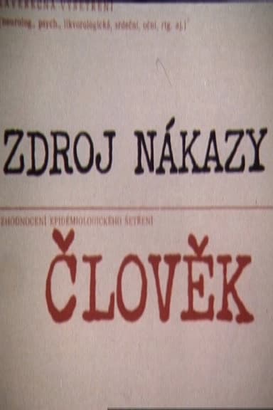 Zdroj nákazy: Člověk poster