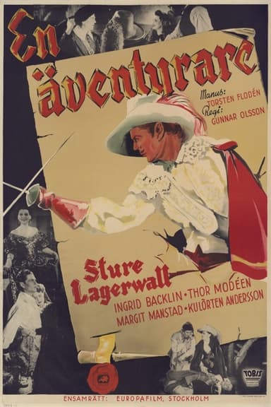 En äventyrare poster