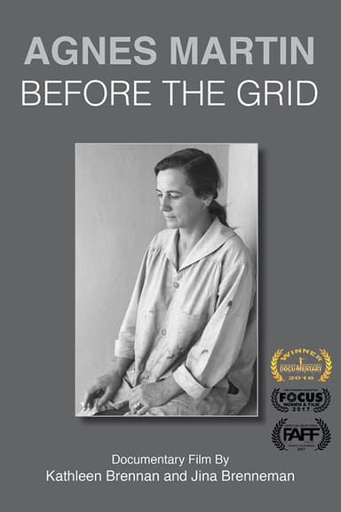 Agnes Martin Before the Grid poster