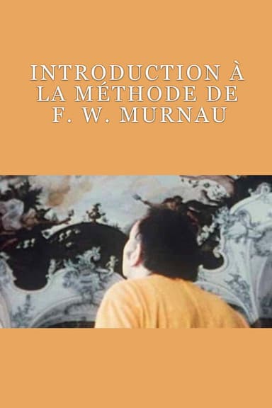 Introduction à la Méthode de F. W. Murnau poster