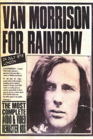 Van Morrison: Live at The Rainbow poster