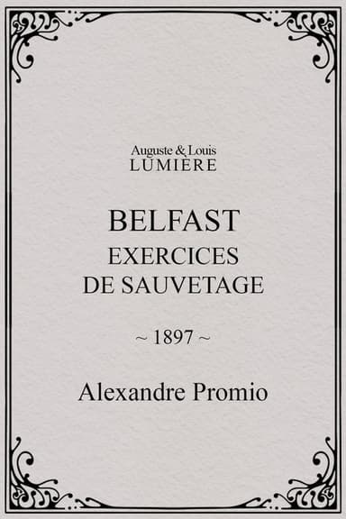 Belfast, exercices de sauvetage poster