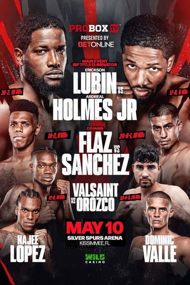 Erickson Lubin vs. Ardreal Holmes Jr poster