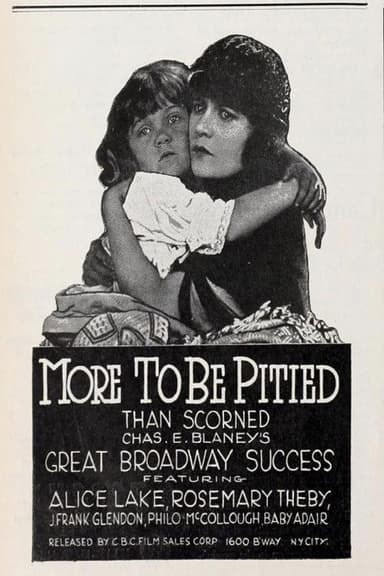 More to Be Pitied Than Scorned poster