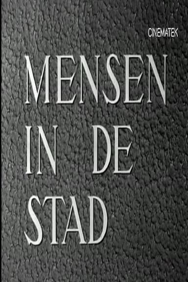 Mensen in de stad poster
