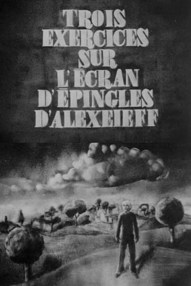 Trois exercices sur l'écran d'épingles d'Alexeieff poster