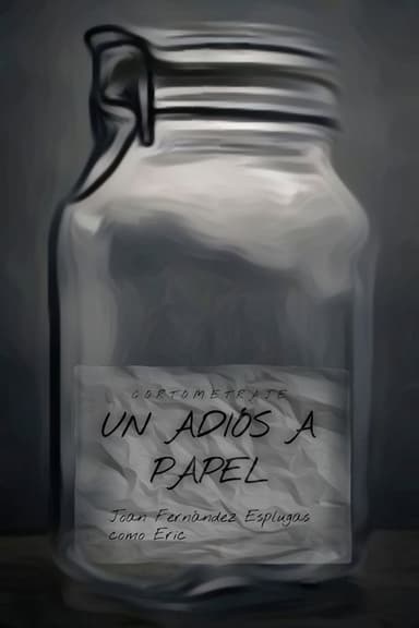 Un adiós a papel poster